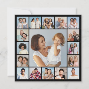 Create Your Own 17 Photo Collage Greeting Card