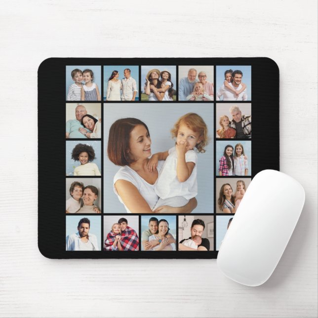 Create Your Own 17 Photo Collage Mouse Mat (With Mouse)