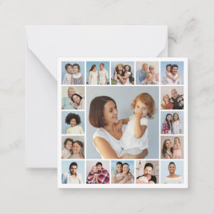 Create Your Own 17 Photo Collage Note Card