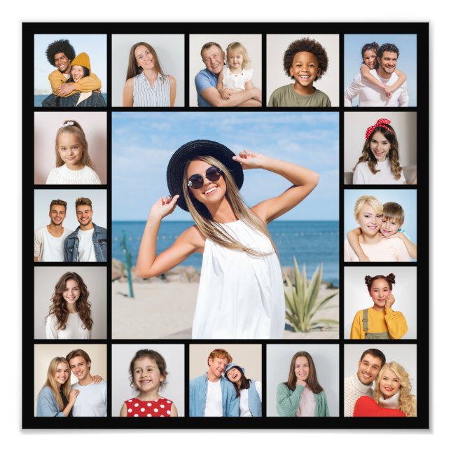 Create Your Own 17 Photo Collage Photo Enlargement (Front)