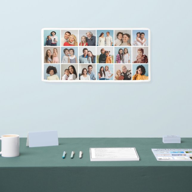 Create Your Own 18 Photo Collage  Banner (Tradeshow)