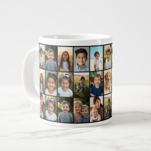 Create Your Own 18 Photo Collage  Large Coffee Mug