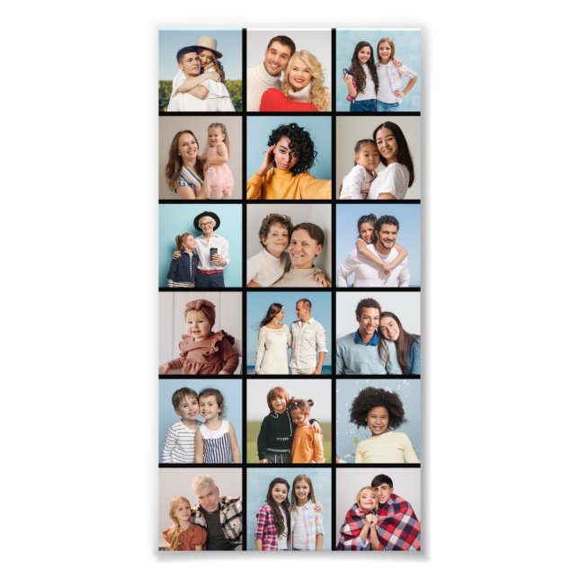 Create Your Own 18 Photo Collage Photo Enlargement (Front)