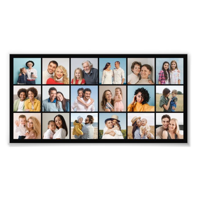 Create Your Own 18 Photo Collage Photo Enlargement Print (Front)