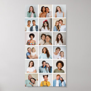 Create Your Own 18 Photo Collage Poster