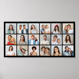 Create Your Own 18 Photo Collage  Poster