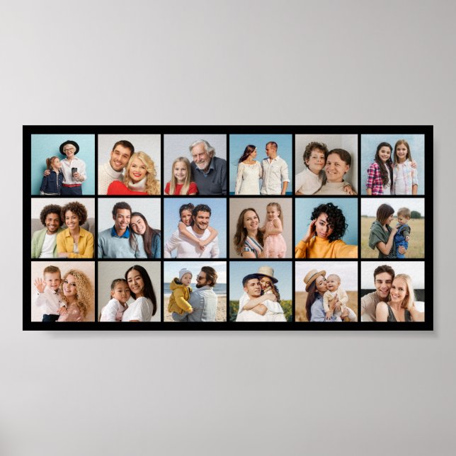 Create Your Own 18 Photo Collage  Poster (Front)