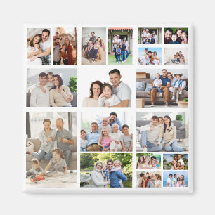 Create Your Own 19 Photo Collage  Magnet