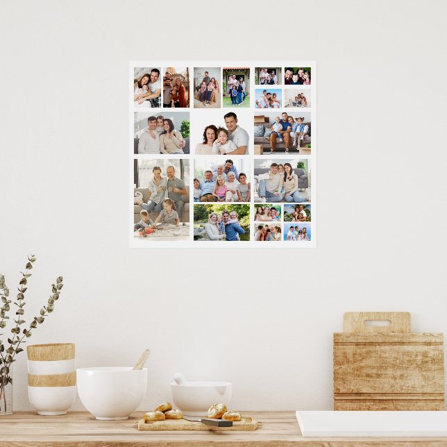 Create Your Own 19 Photo Collage Poster (Kitchen)