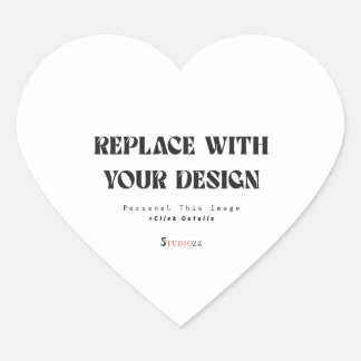 Create Your Own 1.5 inch Heart Sticker