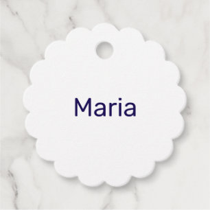 Create Your Own 1.75" Diameter Scalloped Tags