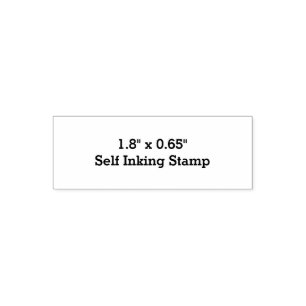 Create Your Own 1.8" x 0.65" Self Inking Stamp
