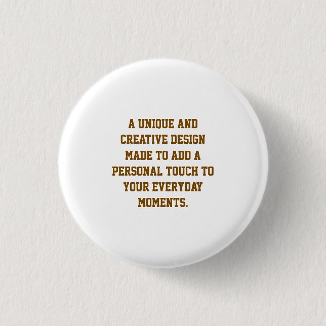 Create Your Own 1¼ Round Button (Front)