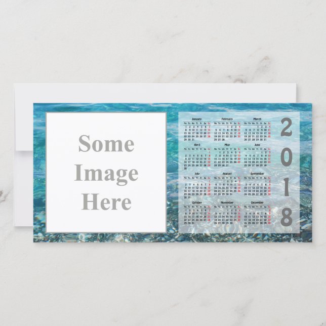 Create your own 2018 Calendar Photo Card (Front)