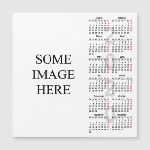 Create your own 2020 calendar Magnetic card