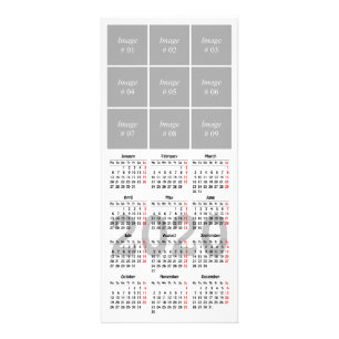 Create your own 2020 calendar rack card