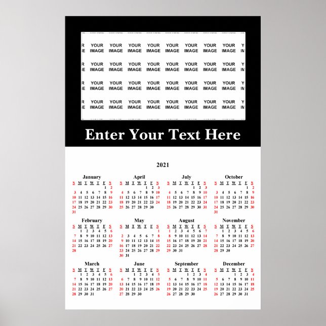 Create Your Own 2021 Custom Calendar Poster (Front)