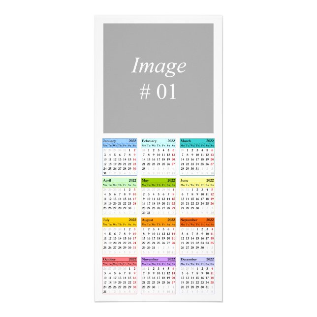 Create your own 2022 calendar rack card (Front)