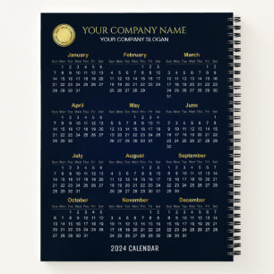 Create Your Own 2024 Company Calendar   Notebook