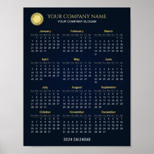 Create Your Own 2024 Company Calendar   Poster