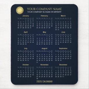 Create Your Own 2025 Company Calendar   Mousepad