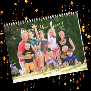 Create Your Own 2025 Family Baby Pet Wedding Photo Calendar