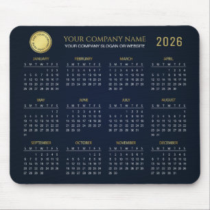 Create Your Own 2026 Company Calendar    Mouse Mat