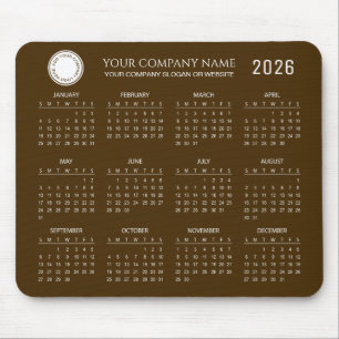 Create Your Own 2026 Company Calendar    Mouse Mat