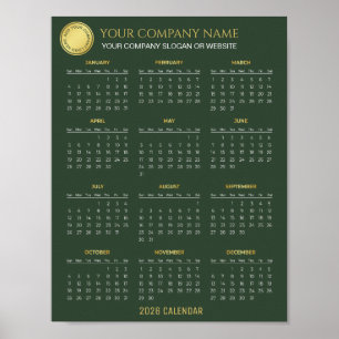 Create Your Own 2026 Company Calendar Poster