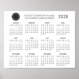 Create Your Own 2026 Company Calendar Poster