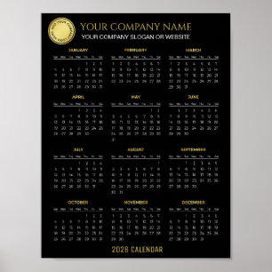 Create Your Own 2026 Company Calendar Poster