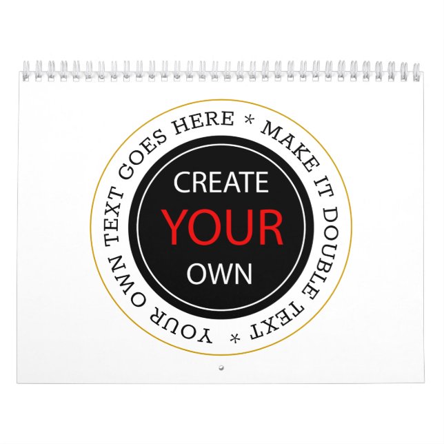 Create Your Own 2026 Personalised, branded / Photo Calendar (Cover)