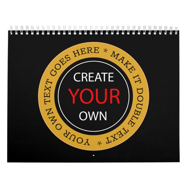 Create Your Own 2026 Personalised, branded / Photo Calendar (Cover)