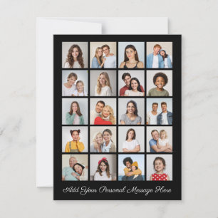 Create Your Own 20 Photo Collage Add Your Greeting Card