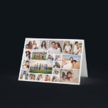 Create Your Own 20 Photo Collage Greeting Card<br><div class="desc">Create your own 20 Photo Collage for Christmas, Birthdays, Weddings, Anniversaries, Graduations, Father's Day, Mother's Day or any other Special Occasion, with our easy-to-use design tool. Add your favourite photos of friends, family, vacations, hobbies and pets and you'll have a stunning, one-of-a-kind photo collage. Our custom photo collage is perfect...</div>