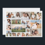 Create Your Own 20 Photo Collage Greeting Card<br><div class="desc">Create your own 20 Photo Collage for Christmas, Birthdays, Weddings, Anniversaries, Graduations, Father's Day, Mother's Day or any other Special Occasion, with our easy-to-use design tool. Add your favourite photos of friends, family, vacations, hobbies and pets and you'll have a stunning, one-of-a-kind photo collage. Our custom photo collage is perfect...</div>