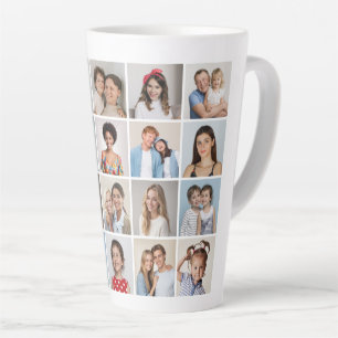 Create Your Own 20 Photo Collage Latte Mug