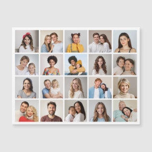 Create Your Own 20 Photo Collage Magnetic Card