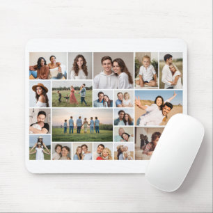 Create Your Own 20 Photo Collage Mouse Mat