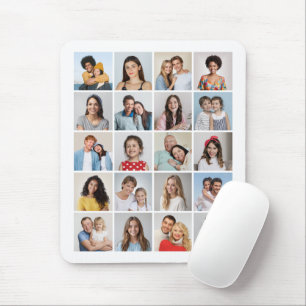 Create Your Own 20 Photo Collage Mouse Mat