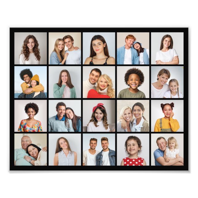 Create Your Own 20 Photo Collage Photo Enlargement (Front)