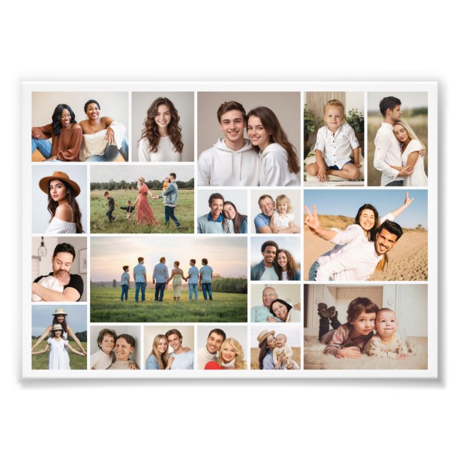 Create Your Own 20 Photo Collage Photo Enlargement (Front)