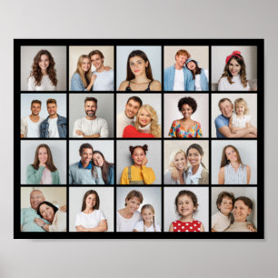 Create Your Own 20 Photo Collage Poster