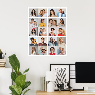 Create Your Own 20 Photo Collage Poster