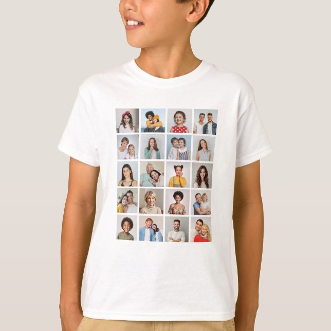 Create Your Own 20 Photo Collage T-Shirt (Front)