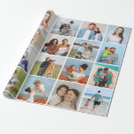 Create Your Own 20 Photo Collage Wrapping Paper<br><div class="desc">Create your own 20 Photo Collage for Christmas, Birthdays, Weddings, Anniversaries, Graduations, Father's Day, Mother's Day or any other Special Occasion, with our easy-to-use design tool. Add your favourite photos of friends, family, vacations, hobbies and pets and you'll have a stunning, one-of-a-kind photo collage. Our custom photo collage is perfect...</div>