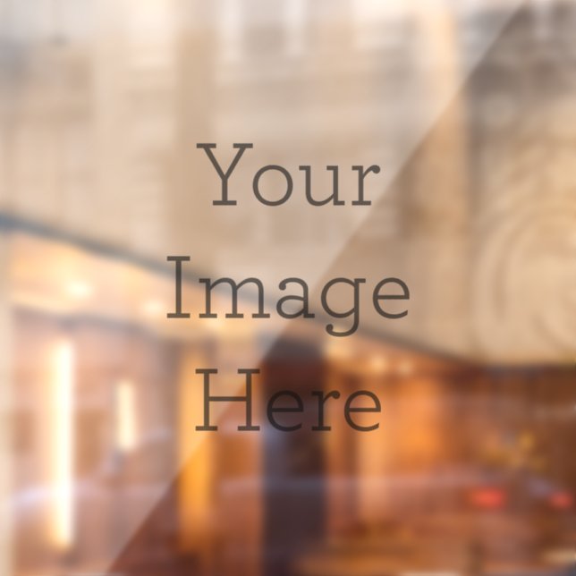 Window Cling, Size: 20.00" x 30.00", Style: Partial Transparent Design: No Underbase, Shape: Custom Cut, Display: Back of Cling (Sheet 2)