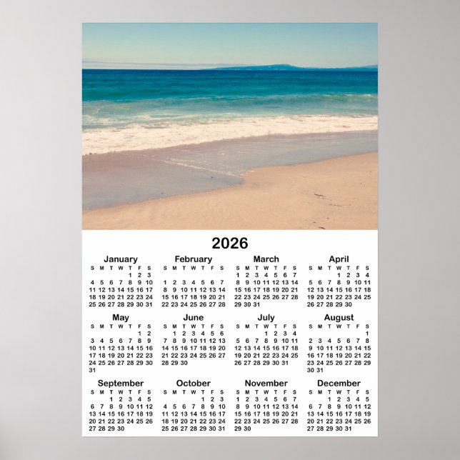 Create Your Own 20x28 Photo 2026 Calendar Poster (Front)
