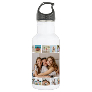 Create Your Own 21 Photo Collage 532 Ml Water Bottle