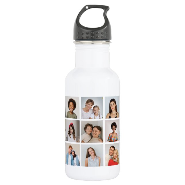 Create Your Own 21 Photo Collage  532 Ml Water Bottle (Front)